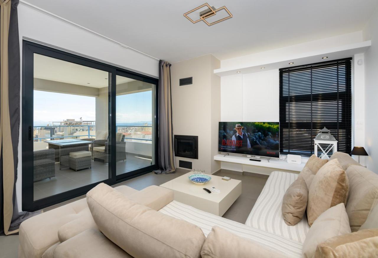 Stylish 2Br Flat With Stunning Views & Prv Parking Apartment Athens Exterior photo